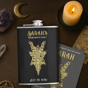 Mystic Gold Bachelorette Vinyl-Wrapped Flask
