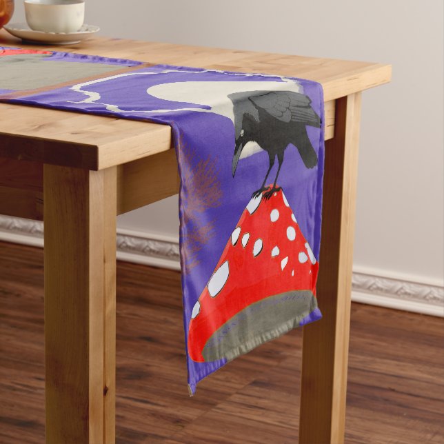 Mystic Gothic Raven Table Runner (In Situ)