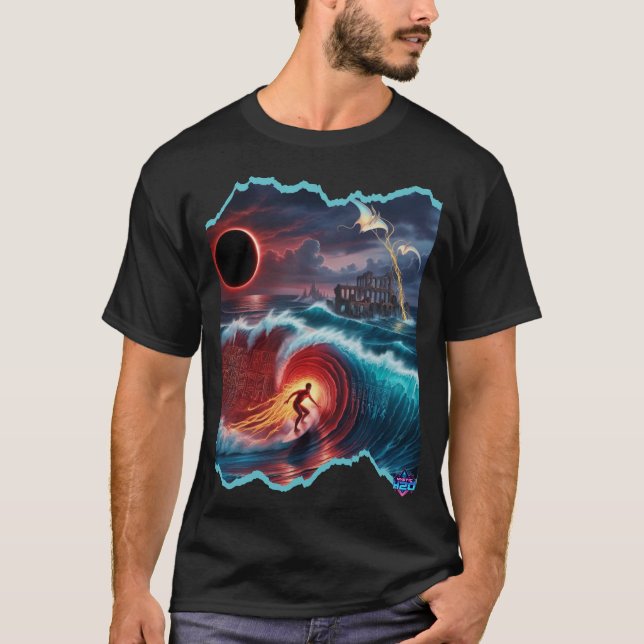 Mystic H2O Time Surfer Design T-Shirt (Front)