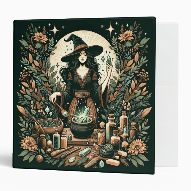 Mystic Herbalist: The Art of Witchcraft and Healin Binder (Front/Inside)