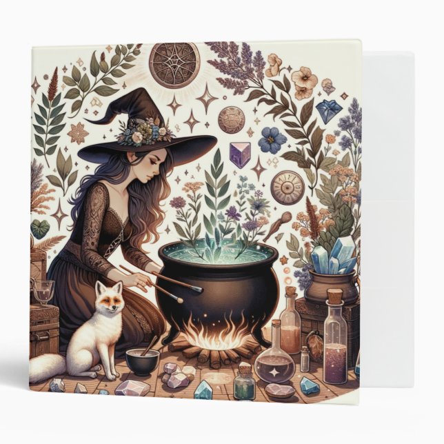 Mystic Herbalist: The Art of Witchcraft and Healin Binder (Front/Inside)