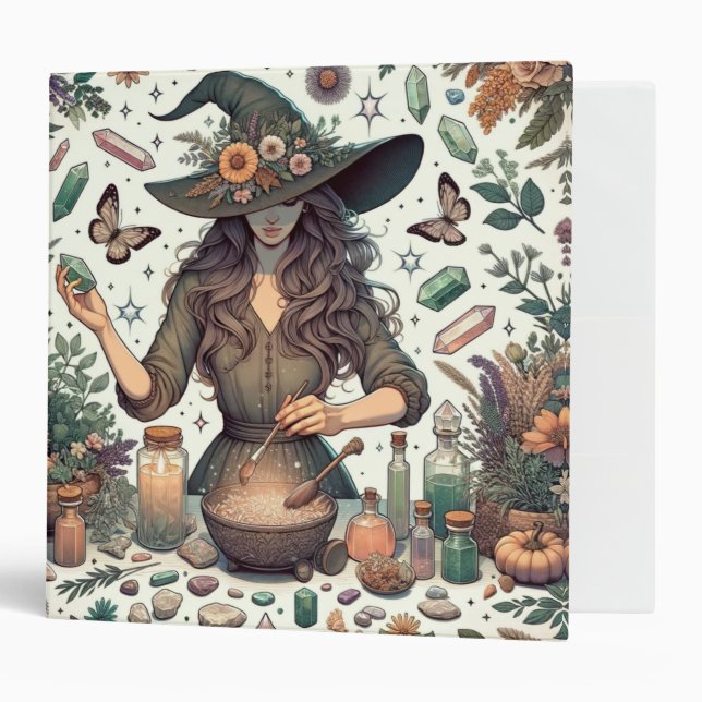 Mystic Herbalist: The Art of Witchcraft and Healin Binder (Front/Inside)