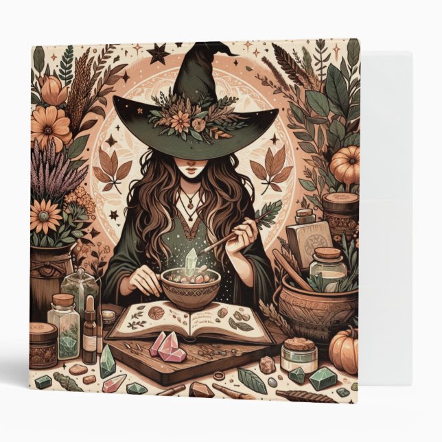 Mystic Herbalist: The Art of Witchcraft and Healin Binder (Front/Inside)