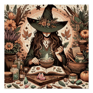 Mystic Herbalist: The Art of Witchcraft and Healin Poster