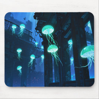 🌊🐙 Mystic Jellyfish – Atlantis Depths Mousepad