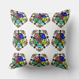Mystic Jewel Zen Throw Pillow