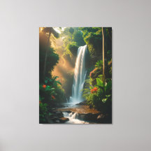 Mystic Jungle Falls – Toile artistique représentan
