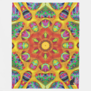 Mystic Kaleidoscope Fleece Blanket