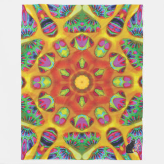 Mystic Kaleidoscope Fleece Blanket