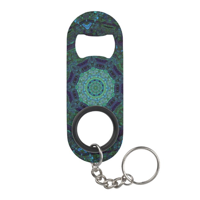 Mystic Kaleidoscope Small Key Chain Bottle Opener Keychain Bottle Opener (Back)