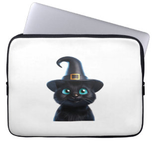 Mystic Kitty – Halloween Cat Classic T-Shirt Laptop Sleeve