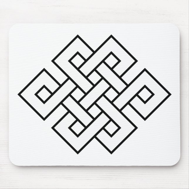 Mystic Knot - B&W 1 Mouse Pad (Front)