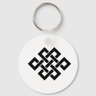 Mystic Knot - B&W 2 Keychain