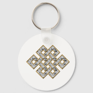 Mystic Knot - Silver & Gold 1 Keychain