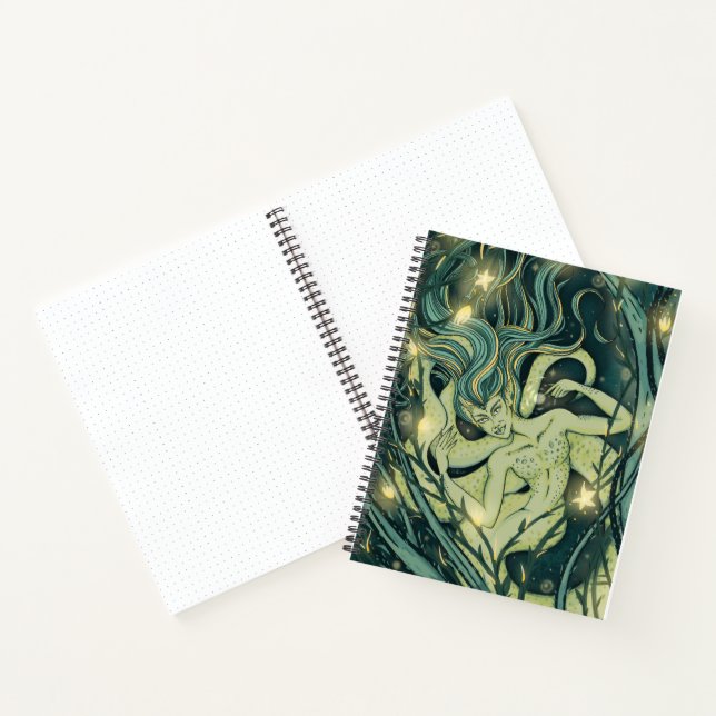 Mystic Lamia Deluxe Spiral Notebook (Inside)