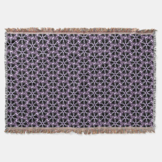 Mystic Lavender Lattice Throw Blanket