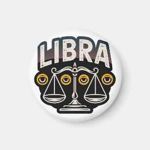 Mystic Libra Zodiac Emblem Magnet