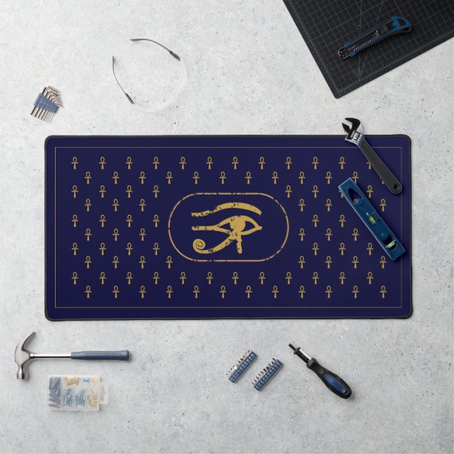 MYSTIC LIFE EGYPTIAN ANKHS DESK MAT (Workstation)