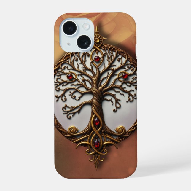 Mystic Life of Tree iPhone 15 Case (Back)