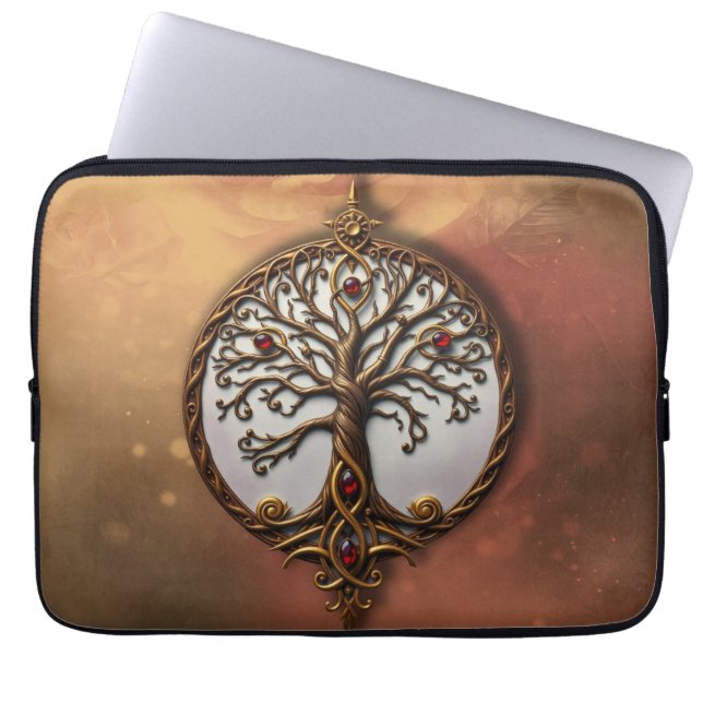 Mystic Life of Tree Laptop Sleeve (Front)