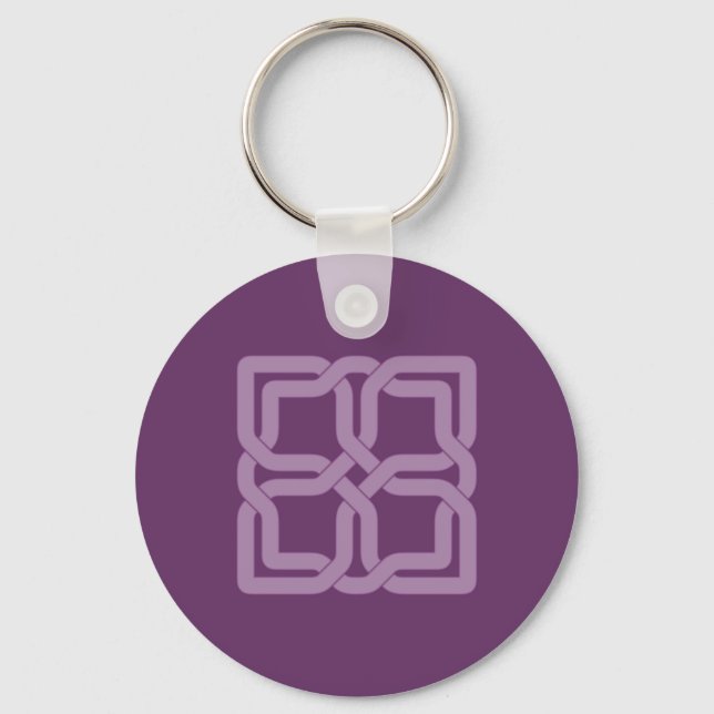 Mystic Lilac celtic knot Keychain (Front)