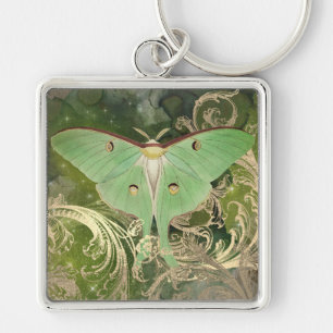 Mystic Luna Moth Keychain
