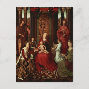 Mystic Marriage of St. Catherine and Other Saints Postcard