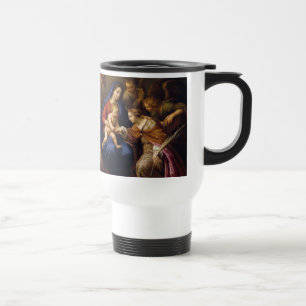 Mystic Marriage of St Catherine Travel Mug