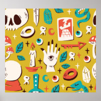 Mystic Melange: Occult Seamless Elements