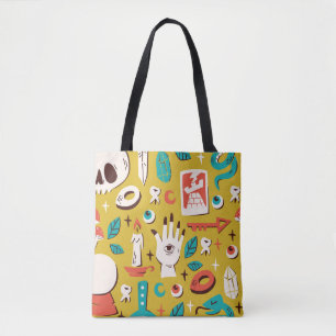 Mystic Melange: Occult Seamless Elements Tote Bag