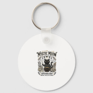 Mystic Meow Cat Witchy Mystic Apothecary Cat Vinta Keychain