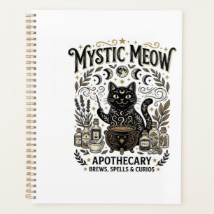 Mystic Meow Cat Witchy Mystic Apothecary Cat Vinta Planner