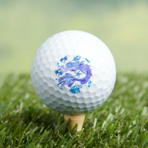 Mystic Mermaid Fairy Purple Creature Ceramic Tile Golf Balls