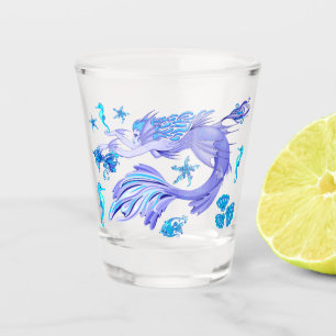 Mystic Mermaid Fairy Purple Creature Shot Glass