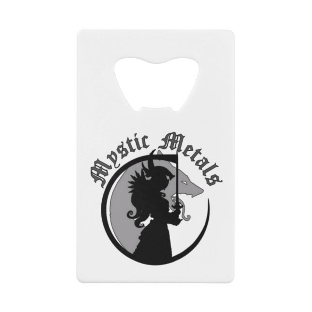 Mystic Metals Bottle Opener Credit Card Bottle Opener (Front)