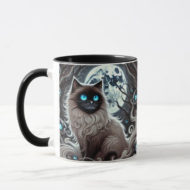 Mystic Moon Cat - Enchanted Black Cat mug (Left)