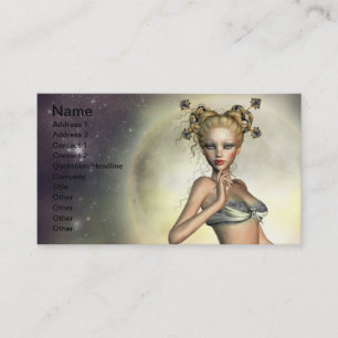 Mystic Moon Mermaid Business Card