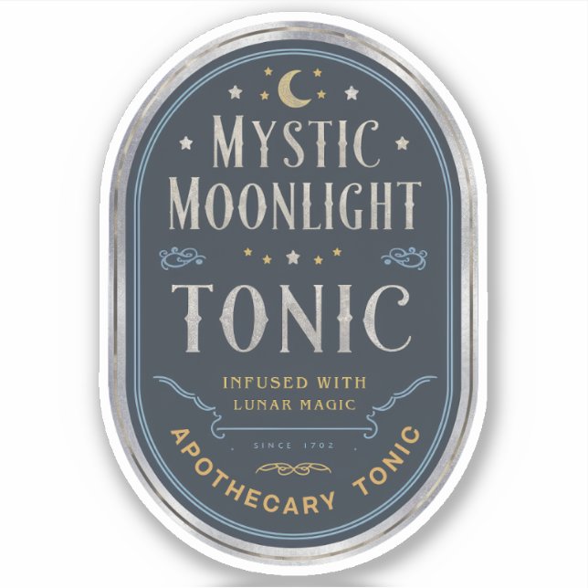 Mystic Moonlight Tonic Label Sticker (Front)