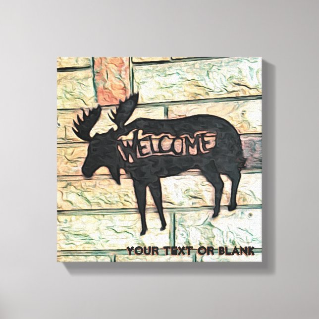 Mystic Moose Canvas Print (Front)