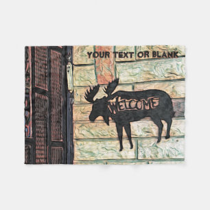 Mystic Moose Fleece Blanket