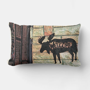 Mystic Moose Lumbar Pillow