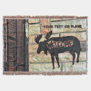 Mystic Moose Throw Blanket