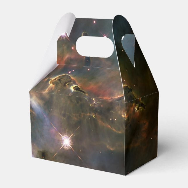 Mystic Mountain in Carina Nebula Hubble Space Favor Box (Front Side)