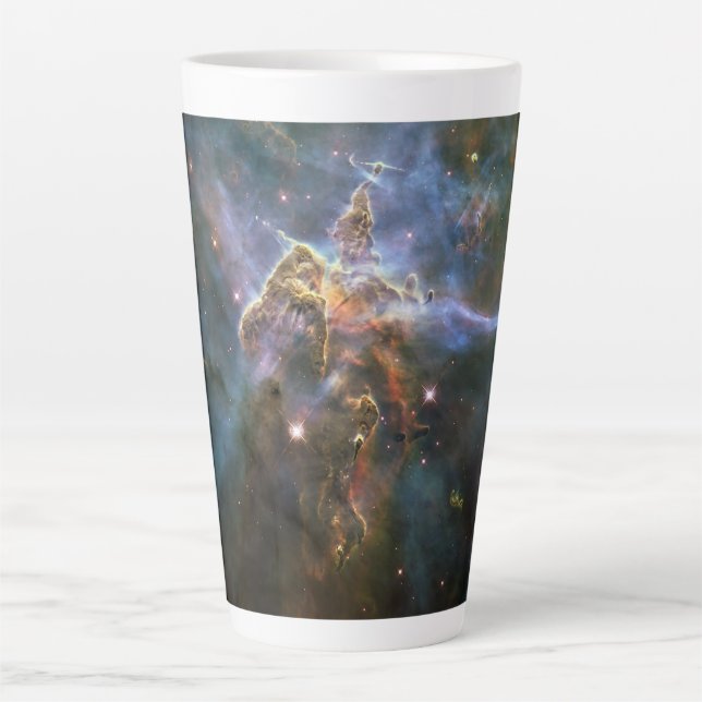 Mystic Mountain in Carina Nebula Hubble Space Latte Mug (Front)