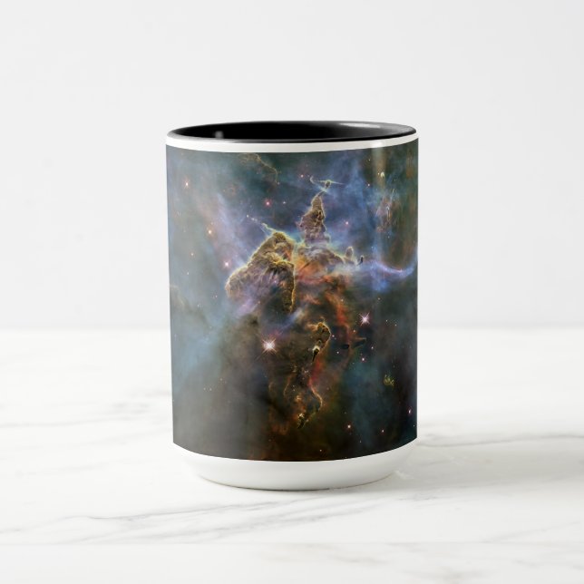 Mystic Mountain in Carina Nebula Hubble Space Mug (Center)