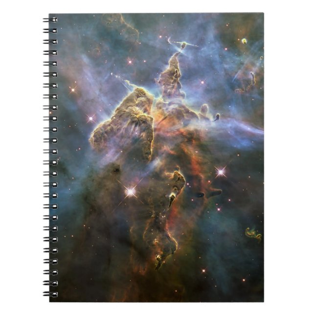 Mystic Mountain in Carina Nebula Hubble Space Notebook (Front)