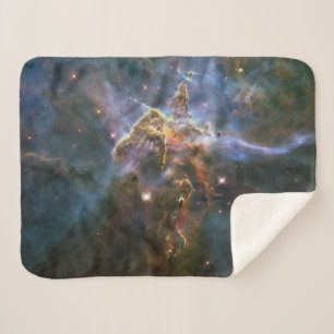 Mystic Mountain in Carina Nebula Hubble Space Sherpa Blanket