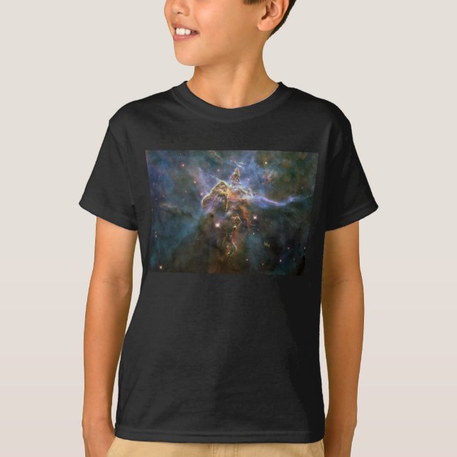 Mystic Mountain in Carina Nebula Hubble Space T-Shirt (Front)