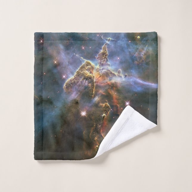 Mystic Mountain in Carina Nebula Hubble Space Wash Cloth (Wash Cloth)