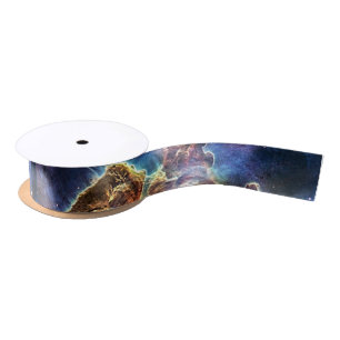 Mystic Mountain in Space NASA Satin Ribbon